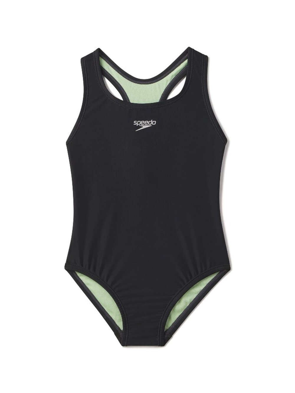 Speedo Girl's Swimsuit One Piece Closed Racerback 6Y